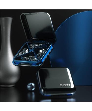 Portable Waterproof Pill Organizer - Daily 4 Compartment Black Case for Medicine Vitamins & Travel - Buy Online on GoSupps.com