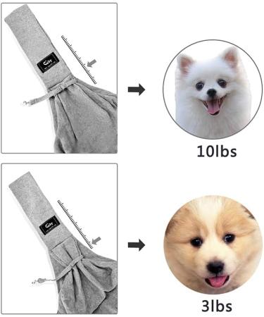 CUBY Reversible Puppy Dog Sling Carrier for Small Medium Dogs - Dark Blue01 - Buy Online on GoSupps.com