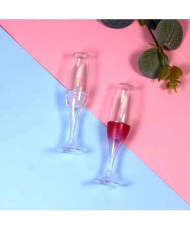 25 PCS Wineglass Shaped Lip Gloss Tubes 5ML (Red) - Cute Lip Gloss Container - Buy Online on GoSupps.com