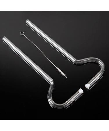 2 Pcs Anti-Wrinkle Drinking Straws | No-Wrinkle Lips | Sideways Design | Anti-Aging | Prevent Horizontal Curved Lines | Glass Flute Style - Buy Online on GoSupps.com