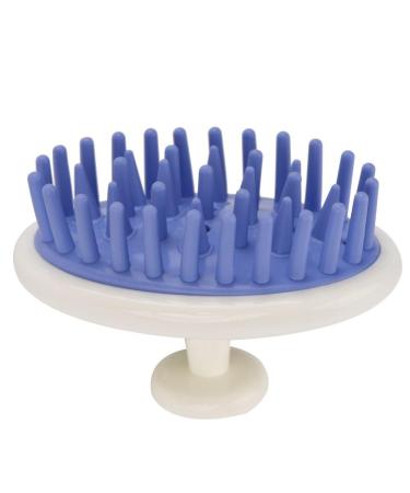 Scalp massage device anti -slide silicone hair massage device brushes massage scalp brush washing hair comb pet hair brushes (purple)
