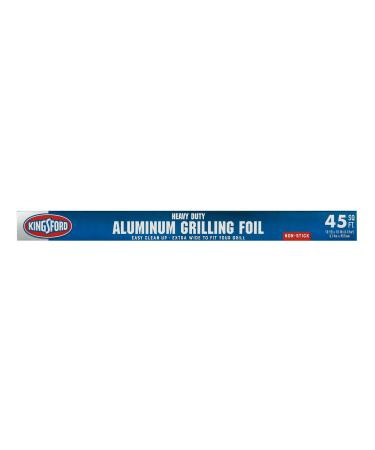 Kingsford Heavy Duty Aluminum Grilling Foil, 45 Square Feet | Non-Stick Aluminum Foil for Grilling, Cooking, And Steaming | Kingsford Extra Tough Grilling Accessories Heavy Duty Non-Stick Foil 45 Square Feet