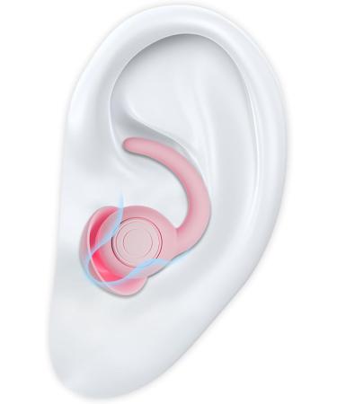 Ear Plugs for Sleeping - Soft Silicone Noise Reduction Earplugs | 2 Pairs Reusable Hearing Protection for Travel & Sound Sensitivity - Pink - Buy Online on GoSupps.com