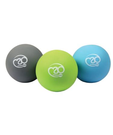 Fitness Mad Trigger Point Massage Ball Set Black/Silver One Size Multicolor One Size