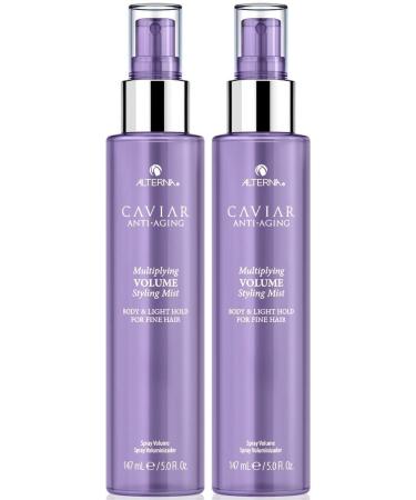 Alterna Caviar Anti-Aging Multiplying Volume Styling Mist 5 Ounce For Fine Thin Hair Light Hold Sulfate Free Styling Mist 2.5 Fl Oz (Pack of 2)