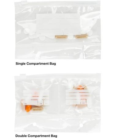 Wellness Travel Pack - Versatile Pill Organizer Wallet for All Medications | Secure Zip Bags & Customizable Label (Red - Buy Online on GoSupps.com