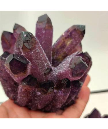 Natural Crystal Rough 300-800g Natural Purple Ghost Quartz Crystal Cluster Crystals raw Gemstone Specimen for Home&Office Decoration Synthetic (Size : 700-800g) - Buy Online on GoSupps.com