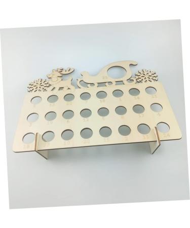 TOVINANNA 1pc Christmas DIY Advent Christmas for Kids Xmas Chocolate Rack Calendar Pull The Cart Wooden As Shown 40X13X30CM - Buy Online on GoSupps.com