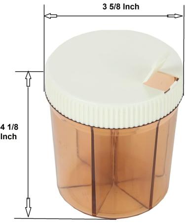Trenton Gifts 6-Compartment Pill Box Set - Medicine Organizer for Supplements | 2 Pack Self Adhesive Labels Included - Buy Online on GoSupps.com