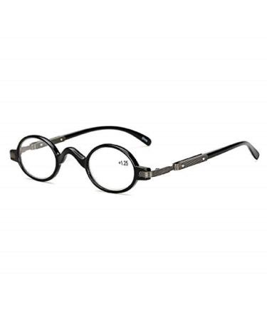 EgBert HD Anti-Fatigue Reading Glasses PC Black Round Frame Resin Lens Presbyopia Glasses - 1.5 - Buy Online on GoSupps.com