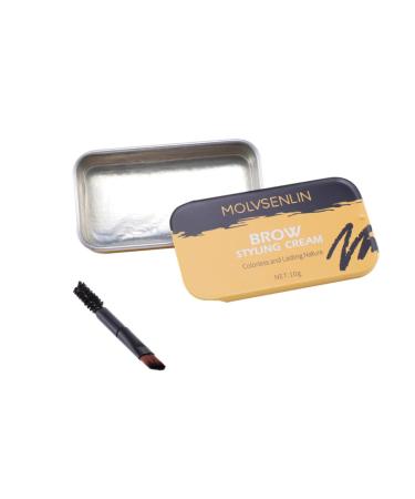 WOONEKY 2 Pcs Eyebrow Styling Cream Wax and Eyebrow Wax Stick Eyebrow Shaper Kit Eyebrow Soap Clear Brow Wax