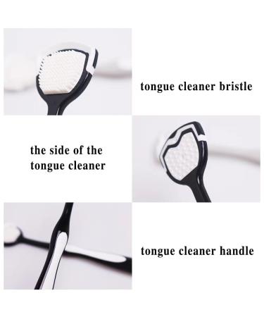 Buy Tongue Cleaner & Scraper Set - Reduce Bad Breath | Pack of 4 (Black & Gray) | Improve Oral Hygiene - Buy Online on GoSupps.com
