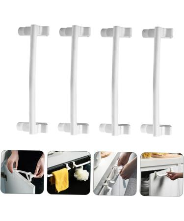 STOBAZA 4pcs Door Hook Over Door Towel Rack Door Behind Towel Stands Towel Hanging Rack Arc Towel Ring White 24X7X6CM - Buy Online on GoSupps.com