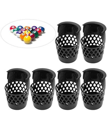 VGEBY Billiard Pockets - 6Pcs Plastic Pool Table Web Baskets Drop Net Bag Accessory - Buy Online on GoSupps.com