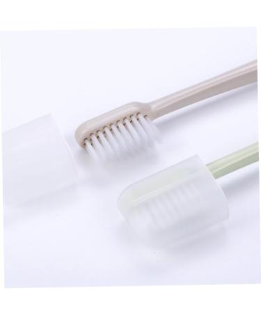 Healeved 4-Piece Manual Sensitive Toothbrush Set - Soft & Medium Bristles Natural Travel Toothbrush Eco-Friendly Green - Buy Online on GoSupps.com