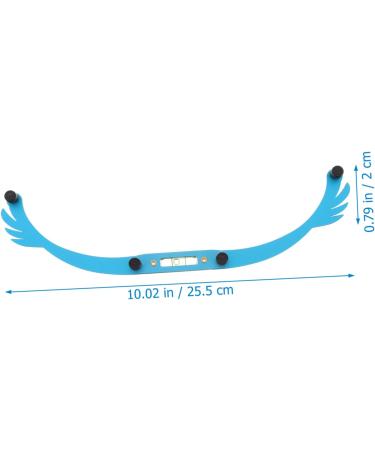 SKISUNO Eyebrow Threading Guide Stencil Eyebrow Alloy Outfit Positioning Measure Level Trimming Reusable Embroidery Measuring 25.5x1.3cm Blue - Buy Online on GoSupps.com