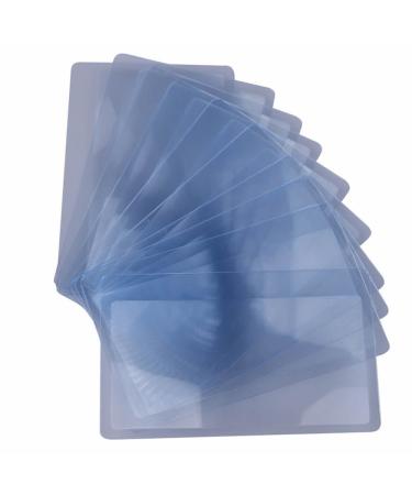 FUCAS Lot of 12 Credit Card Sized Magnifying Lenses. Wholesale Lot - 300% Fresnel Magnifier