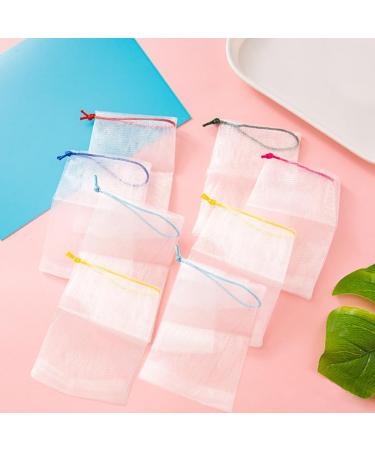 8 pieces of soap bags foam network facial cleaning network facial cleaning accessories soap network bathroom cleaning accessories for soap foaming