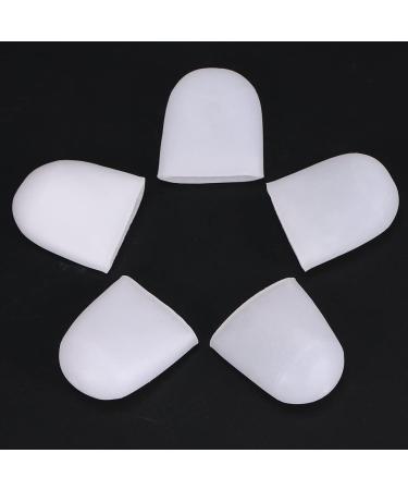 Silicone Toe Caps for Corns & Calluses - Size L White Pack of 10 | Comfort & Protection for Blisters - Buy Online on GoSupps.com