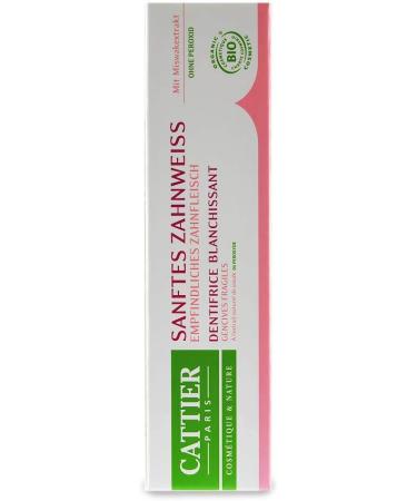 Cattier Paris Gentle Tooth White Toothpaste | Organic Vegan Fluoride-Free Remineralizing Formula (5x75ml) - Buy Online on GoSupps.com