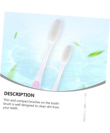 GLEAVI Portable Soft Bristle Toothbrush & Dental Floss - Non-Slip Travel Brush for Adults - Buy Online on GoSupps.com