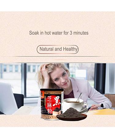 Organic Black Sesame Powder - No Sugar, Low Temp Roasted, HALAL, NON-GMO - 12.36oz (350g) - Imported from Taiwan - Buy Online on GoSupps.com