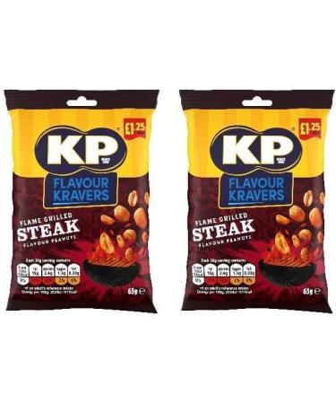 KP Flame Grilled Steak Peanuts Flavour Kravers 65g (16 Bags (1 Case)) Flame Grilled Steak 16 Bags (1 Case) - Buy Online on GoSupps.com