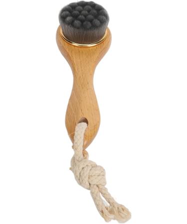 Manual Scrub Facial Brush Manual Face Cleansing Brush Blackhead Removal Wooden Long Handle Exfoliating Deep Cleansing for Travel - Buy Online on GoSupps.com