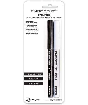 Ranger EMP20653 Inkssentials Embossing Pens 2-Pack - Black and Clear - Buy Online on GoSupps.com