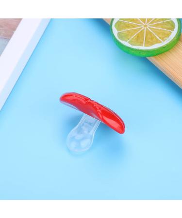 Funny Lips Baby Pacifier | Food-Safe Silicone for Boys & Girls | Soothing & Atmospheric | 5 Colors | Perfect for Parents & Babies - Red - Buy Online on GoSupps.com