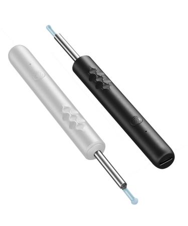 Ear Wax Removal Tool Ear Cleaner with 3 Ear Cleaning Kits Black White Black