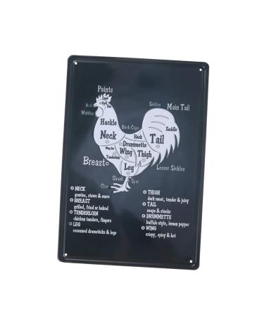 Artibetter Farmhouse Chicken s Metal Poster s Chicken Cut Iron Sign Retro Bar Pub Poster Vintage Metal