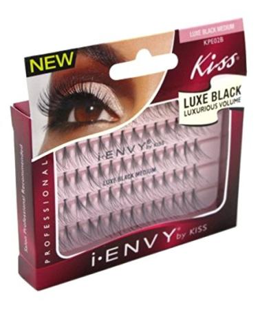 Kiss I Envy Luxe Black Medium Lashes Black (1 Pack) - Buy Online on GoSupps.com