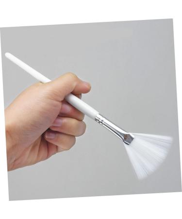 BIUDECO Skin Care Brushes Fan up for DIY Makeup Makeup Fan Shape Make up Brush with Wood Handle Facial Brush for White Makeup The Brush Cosmetic - Buy Online on GoSupps.com