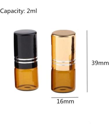 Lidylinashop Roll-On Essential Oil Glass Bottles - Gold Etheric Oil Scooters for Easy Application - Buy Online on GoSupps.com