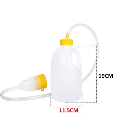 Pee Bottle Male Portable Urinal Pee Bottle Male Portable Urinal TravelMaleBedUrinal-Yellow-PeeBottleNightDrainageContainerUrineCollectorwithTubeforMen1700ML Onecolor - Buy Online on GoSupps.com