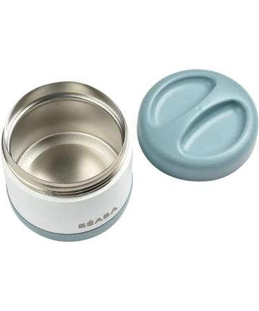 ABA Thermal Meal Preservation Container for Baby & Children | 100% Airtight Stainless Steel | Keeps Food Hot/Cold 5+ Hours | Double Layered | 500ml | Blue/White - Buy Online on GoSupps.com