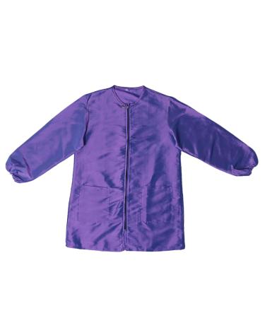 minkissy Hair Stylist Jacket with Pockets Work Jacket Grooming Apron Hair Stylist Apron Work Vest Barber Haircut Cape Hairdresser Grooming Smock Hair Dyeing Apron Bib Apron Shawl Purple Spa