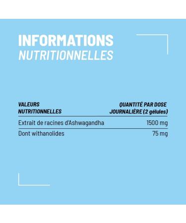 Nutripure | Organic Ashwagandha KSM66 | Adaptogenic Plant of Ayurveda | Vegan | Intellectual and Physical Wellness Supplement | Stress Anxiety | 60 Capsules | 1 Month | Made in France - Buy Online on GoSupps.com