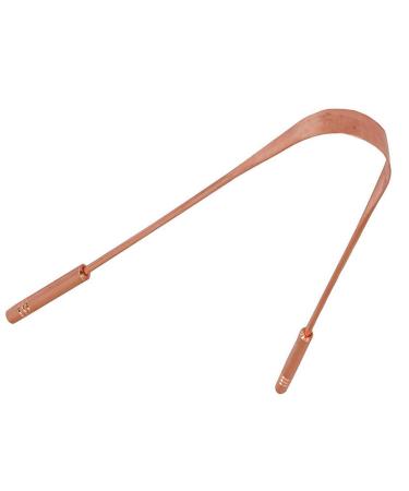 100% Pure Copper Tongue Scraper - Heavy Duty Ayurvedic Tongue Cleaner - Buy Online on GoSupps.com