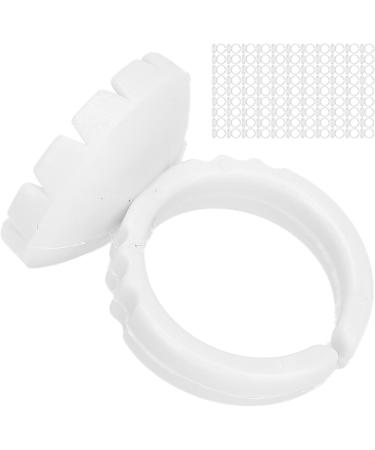 Tasse d'anneau de Colle d'extension de Cils Tasse de Colle de Cils Facile Porter et Stable pour un Usage Professionnel (Blanc 100 pi ces par paquet) - Buy Online on GoSupps.com