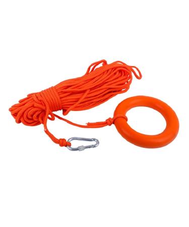 Beiruoyu Water Floating Lifesaving Rope 98.4FT,Outdoor Professional Throwing Rope Rescue Lifeguard Rescue Lifeline with Bracelet/Hand Ring for Swimming Boating Fishing