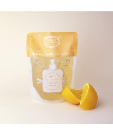 Panier des Sens Orange Blossom Liquid Hand Soap Refills - 32.8Floz/1000ml - 96% Natural Made in France Marseille Soap - Buy Online on GoSupps.com
