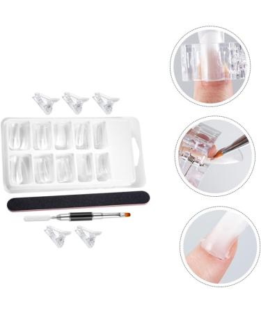 1 Set Nail Extension Set Fake Acrylic Nails Extension Dual Nail Builder Dual Ended Brush Clear Fake Nail Tips Fake Nails Artificial Nails Nail Molds Nail Kit Manicure Model Plastic - Buy Online on GoSupps.com