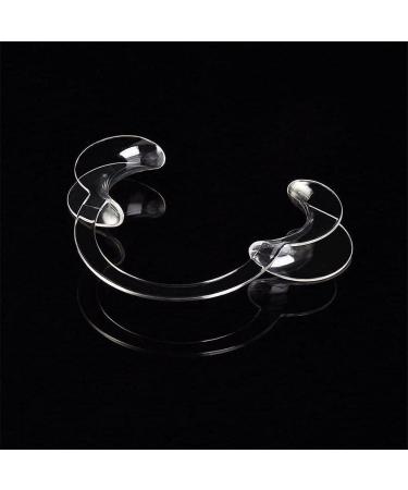 Buy Cheek Holder Dental Mouth Opener | C-Shape for Tooth Whitening | Family & Kids | Size S/M/L | 10 Pieces | Transparent L - Buy Online on GoSupps.com