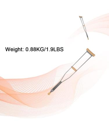 Medical Underarm Crutches Crutches for Walking Aluminum Crutches Comfort Handle Crutches for Walking Rehabilitation Training Independence - Buy Online on GoSupps.com