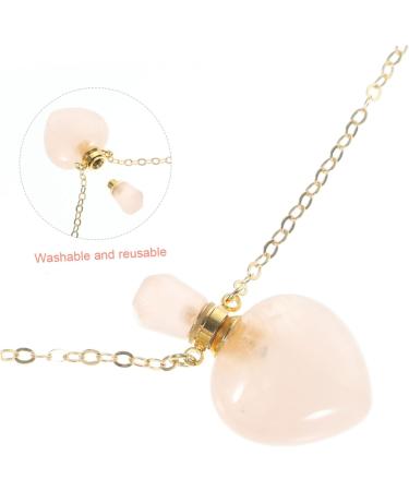 Hemoton Valentines Day Perfume Bottle Household Decor Heart Pendant Charm Necklace Perfume Bottle Pendant - Buy Online on GoSupps.com