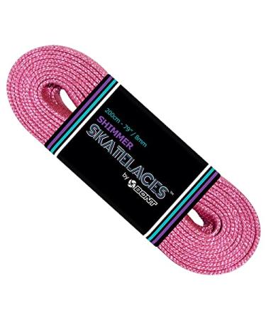 Bont Skates 8mm Shimmer Laces - 79" 96" 108" - Jelly Bean Pink