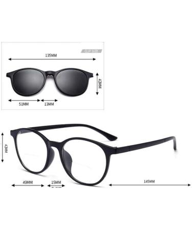 Gemseven Reading Glasses + 3-Pack Magnetic Clips Polarized Sunglasses for Men & Women - Multicolored +1.5 Presbyopic Optical Glasses - Buy Online on GoSupps.com