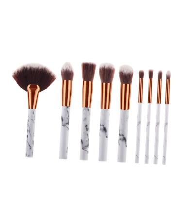 FRCOLOR 9pcs Eye Shadow Makeup Face Powder Blush Cosmetic Beauty Tool bronzer makeup brush Eyeliner blush facial kit ladies suits powder brush Miss Eye shadow brush major